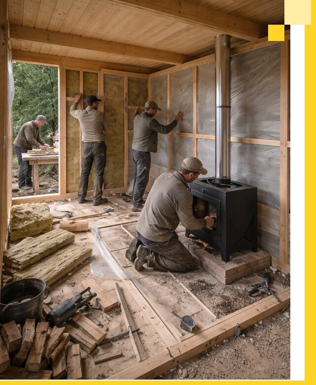 Профессиональный монтаж бань под ключ в Мытищах для дома