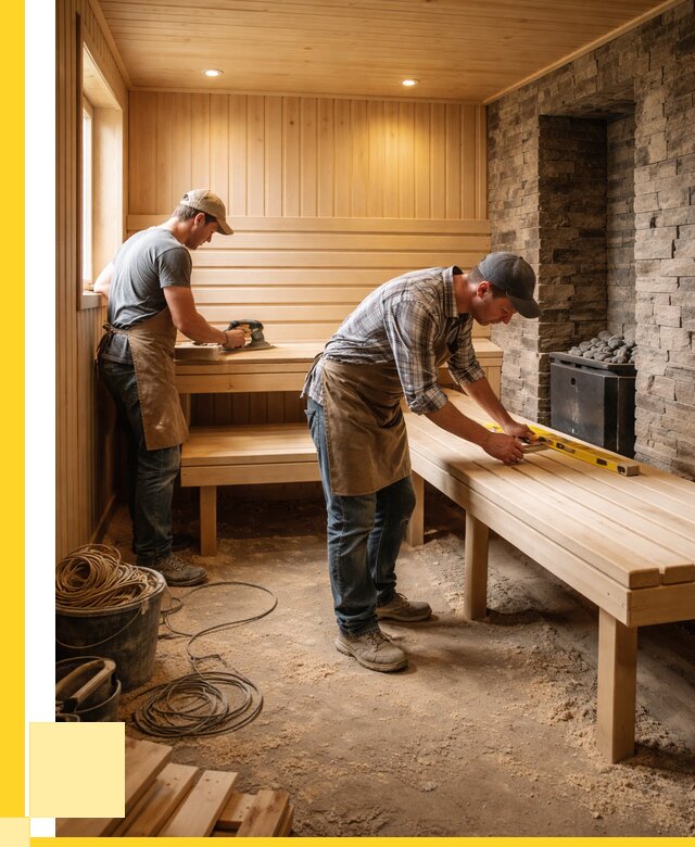 Отделка бани в Мытищах: внутренняя отделка от 3047 р. | ЭриданМтщ