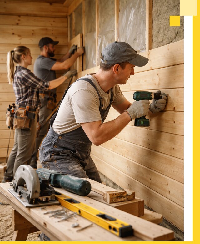 Обшивка бань под ключ в Мытищах: отделка стен и потолков