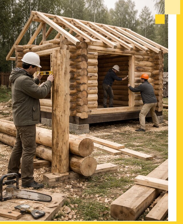 Строительство бань для дачи под ключ в Мытищах с доставкой и монтажом