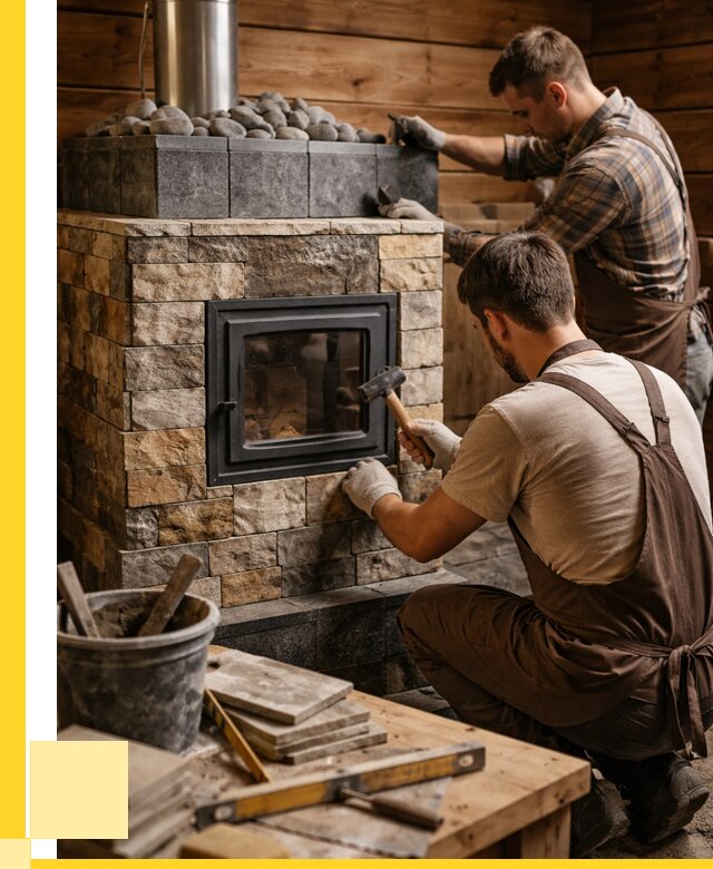 Облицовка банной печи в Мытищах от 15233 р. | ЭриданМтщ