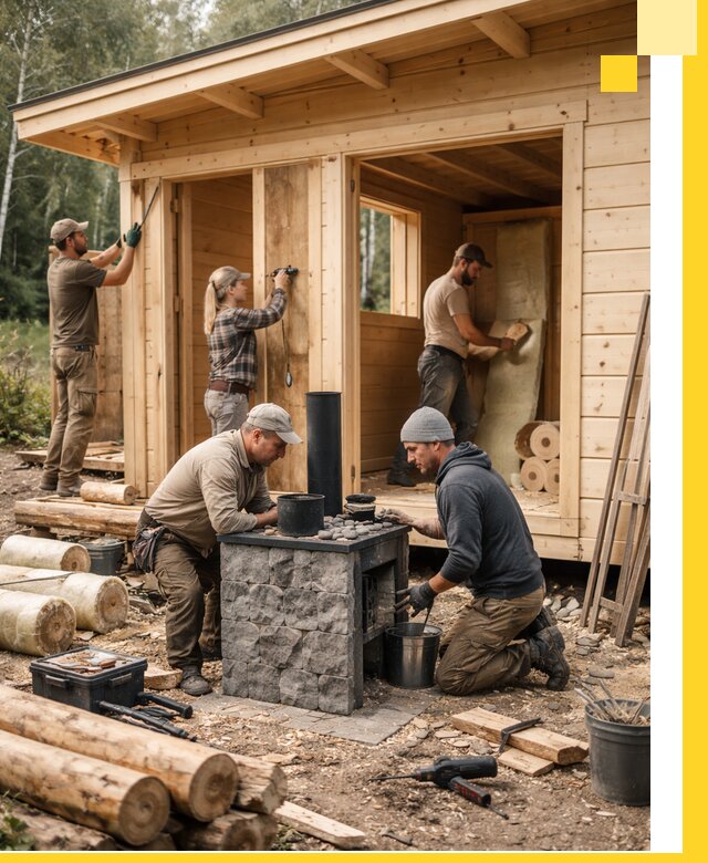 Купить баню под ключ в Мытищах строительство монтаж отделка