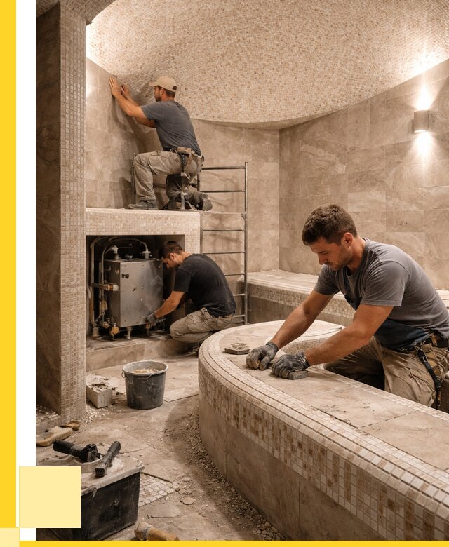 Монтаж хамамов под ключ в Мытищах от 253875 р. ЭриданМтщ