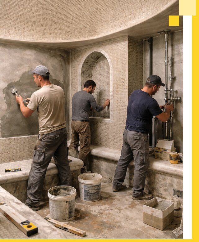 Профессиональный монтаж хамамов под ключ в Мытищах с гарантией