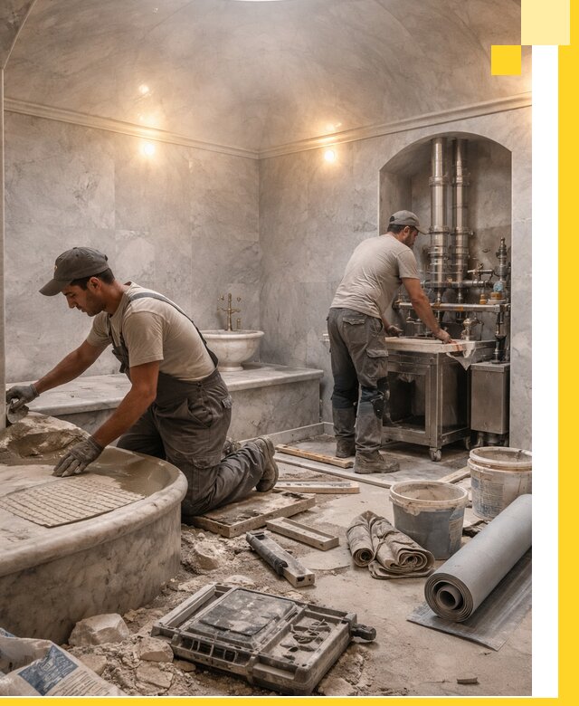 Строительство турецких бань хаммам под ключ в Мытищах