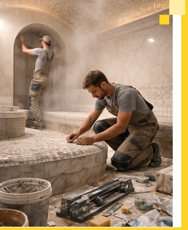 Профессиональный дизайн хамама и SPA под ключ в Мытищах