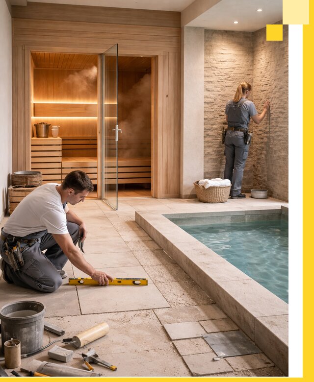 Комплексный дизайн и отделка интерьеров SPA под ключ в Мытищах